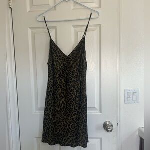 Zara leopard dress size L